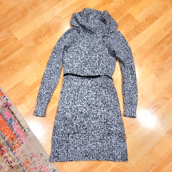 Express Cowl Neck Midi Knit Sweater Dress Size XS - Picture 6 of 7